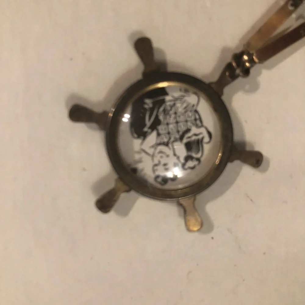 Vintage Guilloche Rose Enamel Picture Locket Pin Brooch
